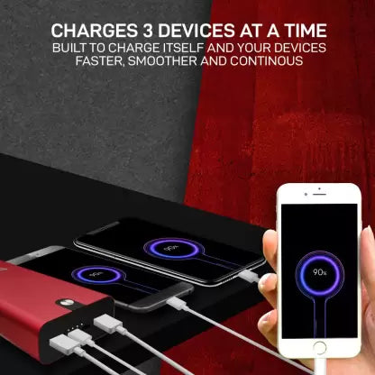 Syska 20000 mAh Power Bank (18 W, Fast Charging) (Blazing Red, Lithium Polymer)#JustHere Syska 20000 mAh Power Bank (18 W, Fast Charging) (Blazing Red, Lithium Polymer)#JustHere